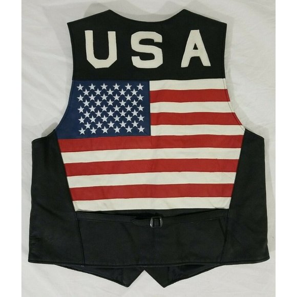 Wilda Other - Wilda USA American Flag Genuine Leather Motorcycle